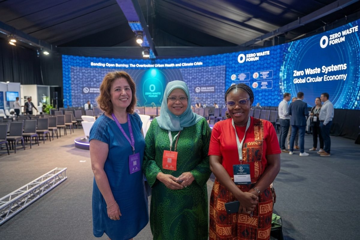 The ATLSF delegation with Her Excellency Maimunah Mohd Sharif, the first female Mayor of Kuala Lumpur, Malaysia, at the Zero Waste Forum 2026 in Istanbul.